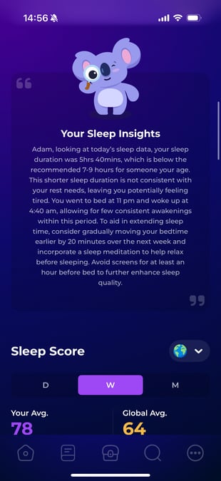 Sleep tracking 2